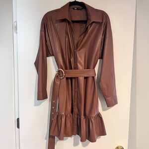 Zara Vegan Leather dress